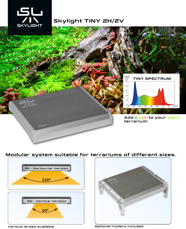 Skylight Tiny 2 lampada per terrari