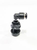 Elbow connector for terrarium misting system - 4 mm black - Image 2