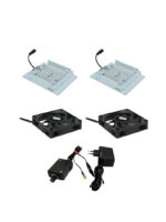 Set: ventilatori + illuminazione per la vetrina - immagine 2